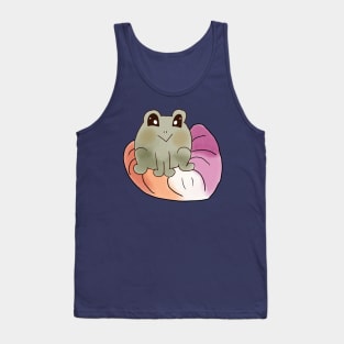 Lesbian Frog On A Lily Pad Tank Top